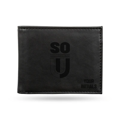 Black Southern Oregon Raiders Personalized Billfold Wallet