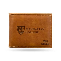 Brown Manhattan Jaspers Personalized Billfold Wallet