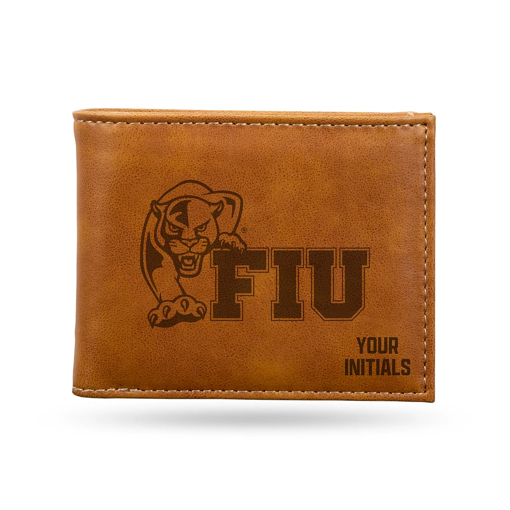 Brown FIU Panthers Personalized Billfold Wallet