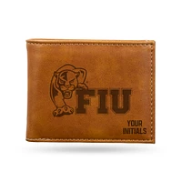 Brown FIU Panthers Personalized Billfold Wallet