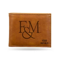 Brown Franklin & Marshall Diplomats Personalized Billfold Wallet