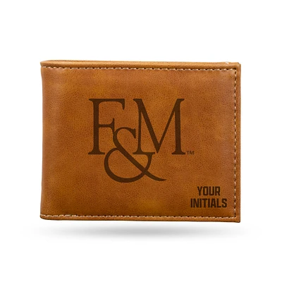 Brown Franklin & Marshall Diplomats Personalized Billfold Wallet