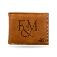 Brown Franklin & Marshall Diplomats Personalized Billfold Wallet