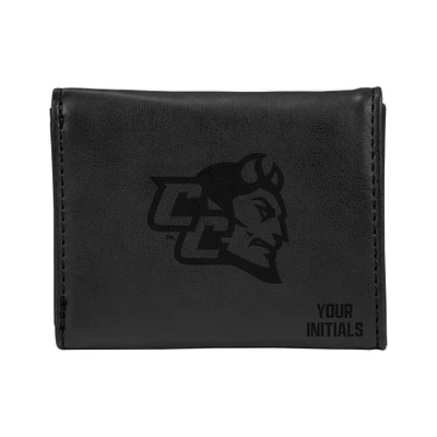 Central Connecticut State Blue Devils Personalized Trifold Wallet