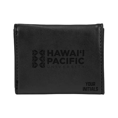 Black Hawaii Pacific Sharks Personalized Trifold Wallet