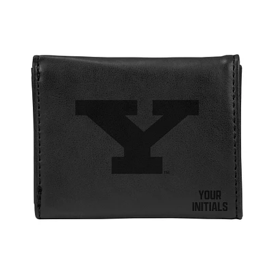 Black Youngstown State Penguins Personalized Trifold Wallet