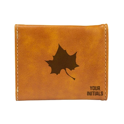 Brown Indiana State Sycamores Personalized Trifold Wallet