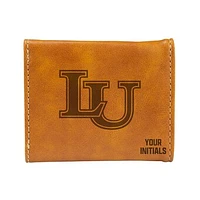 Brown Lindenwood Lions Personalized Trifold Wallet