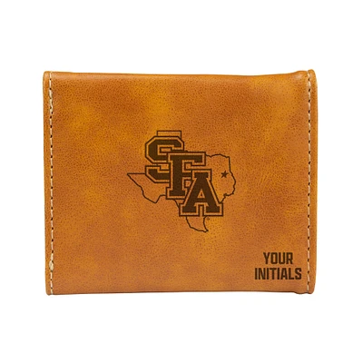 Brown Stephen F Austin Lumberjacks Personalized Trifold Wallet
