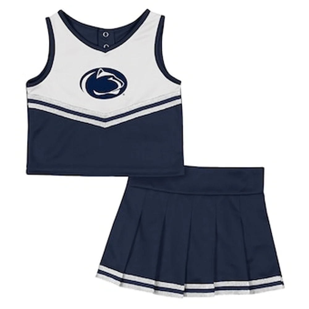 Girls Toddler Colosseum Navy Penn State Nittany Lions Time For Recess Cheer Top & Skirt Set