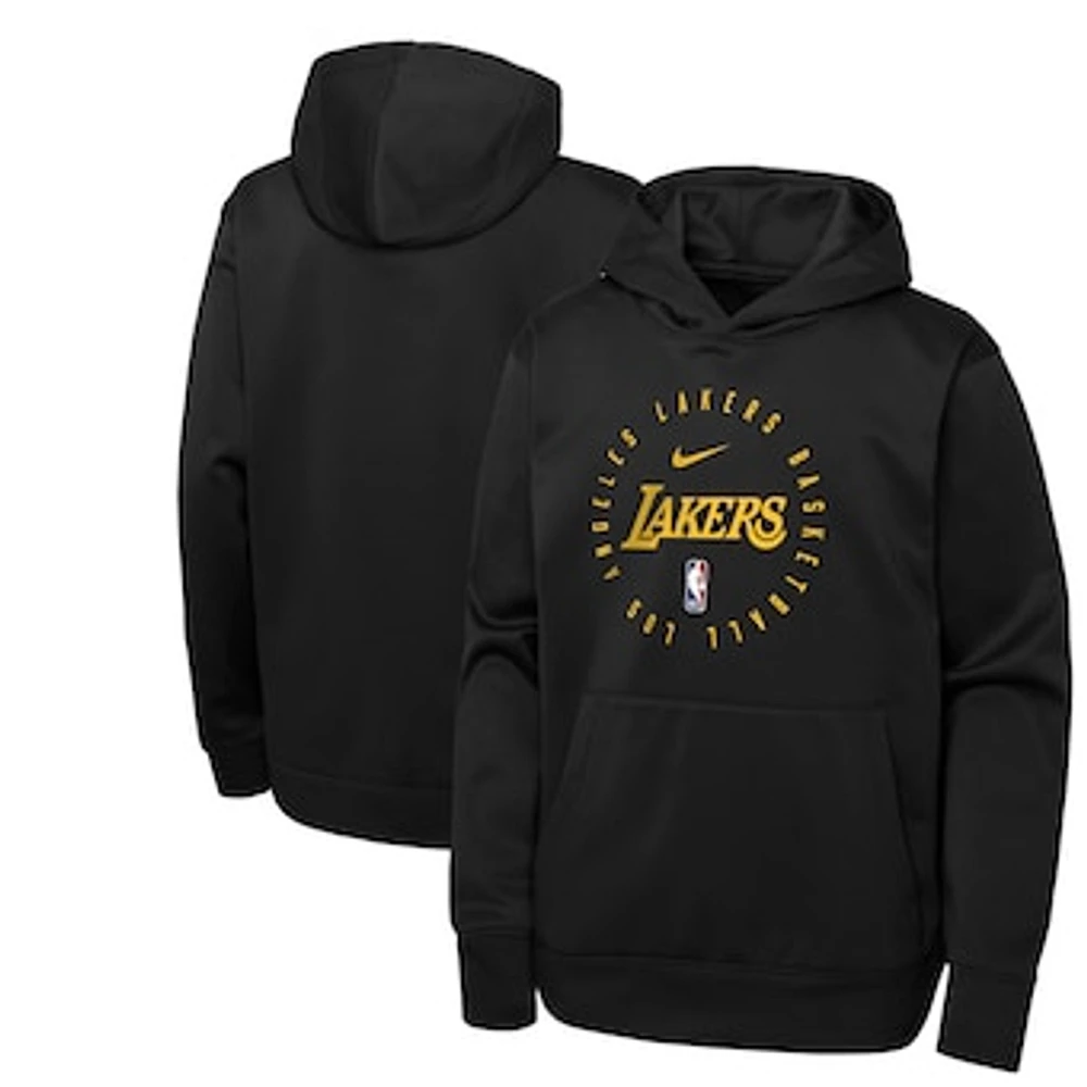 Youth Nike Black Los Angeles Lakers Spotlight Performance Pullover Hoodie