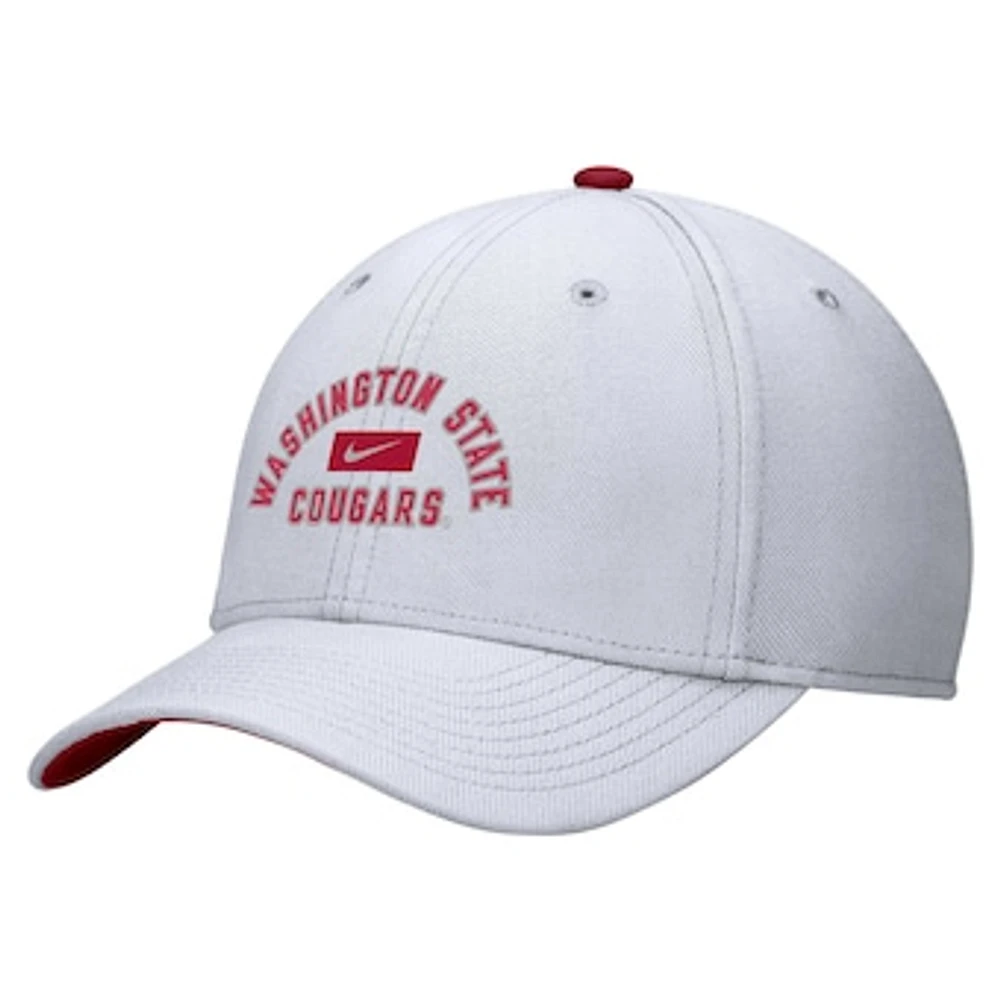 Men's Nike White Washington State Cougars Rise Flex Hat