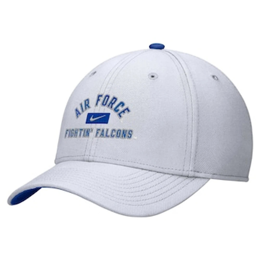 Men's Nike White Air Force Falcons Rise Flex Hat