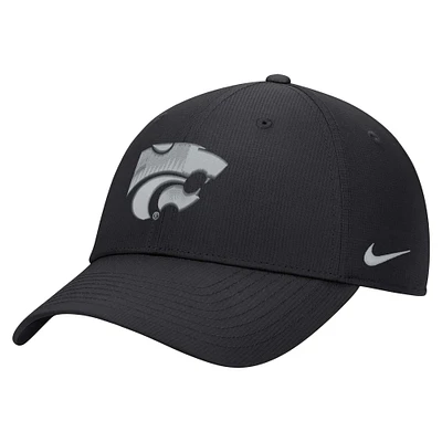 Men's Nike Black Kansas State Wildcats 2024 Sideline Club Adjustable Hat