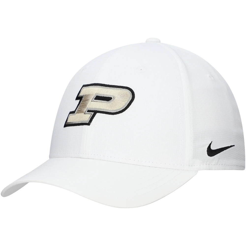 Men's Nike White Purdue Boilermakers 2024 Sideline Club Adjustable Hat