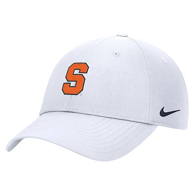 Men's Nike White Syracuse Orange 2024 Sideline Club Adjustable Hat