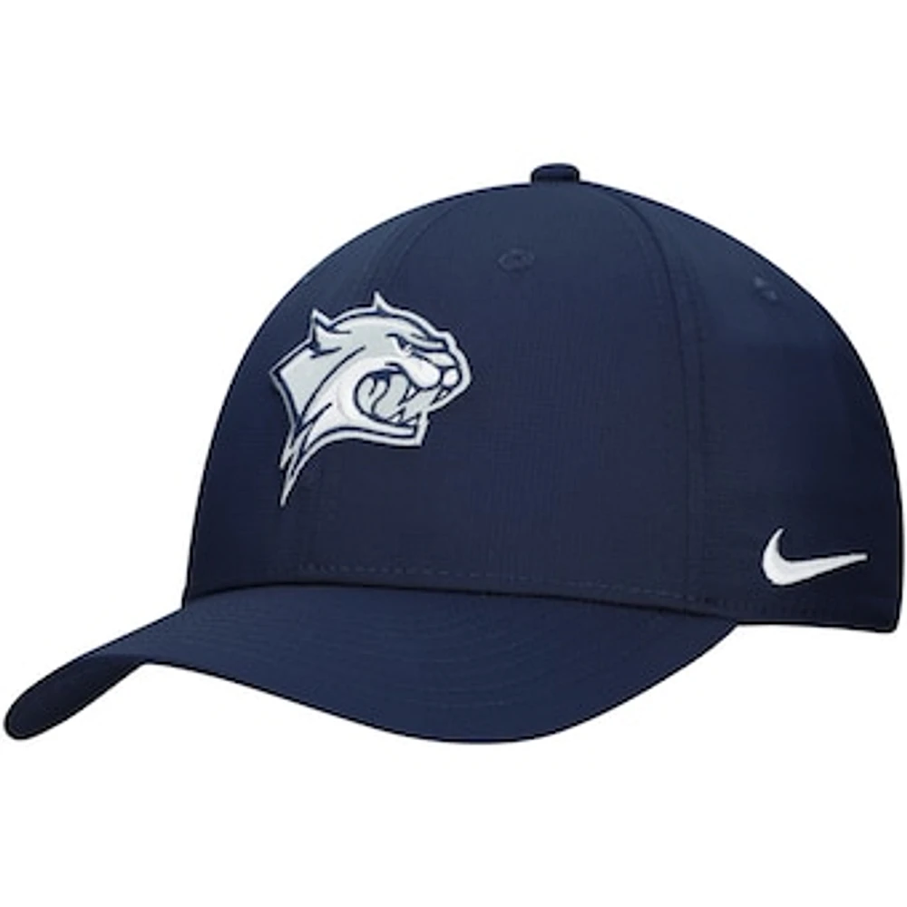 Men's Nike Navy New Hampshire Wildcats 2024 Sideline Club Adjustable Hat