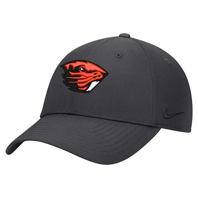 Men's Nike Anthracite Oregon State Beavers 2024 Sideline Club Adjustable Hat