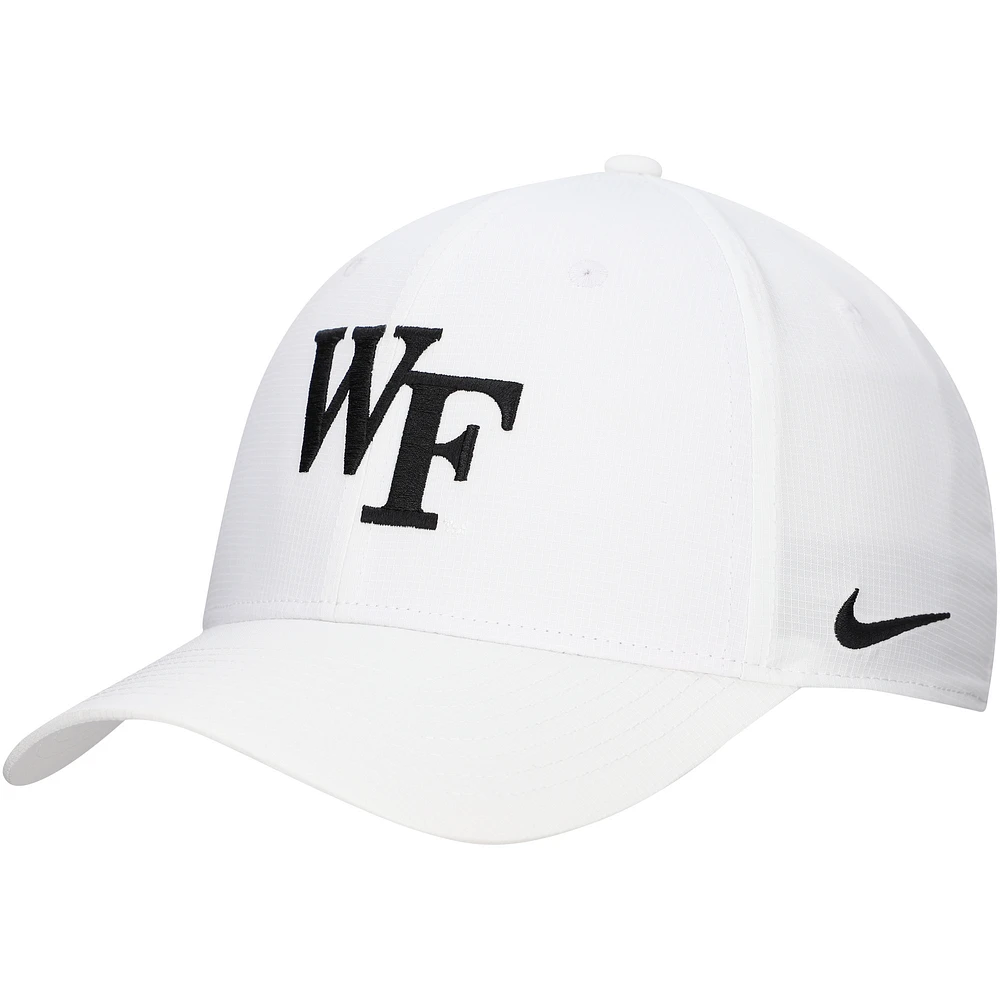 Men's Nike White Wake Forest Demon Deacons 2024 Sideline Club Adjustable Hat