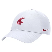 Men's Nike White Washington State Cougars 2024 Sideline Club Adjustable Hat