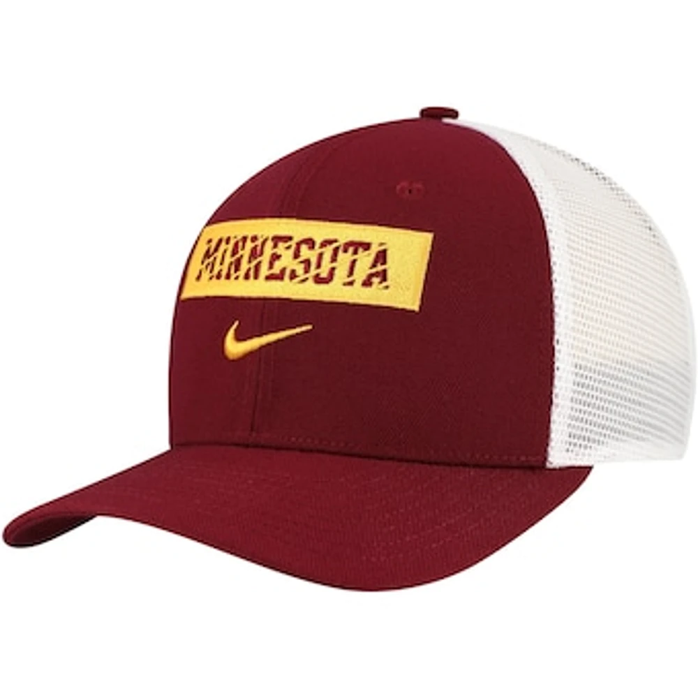 Men's Nike Maroon Minnesota Golden Gophers 2024/25 Sideline Rise Trucker Adjustable Hat