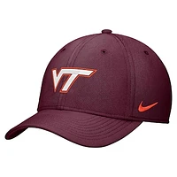 Men's Nike Garnet Virginia Tech Hokies 2024 Sideline Rise Swoosh Flex Hat