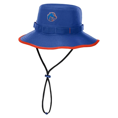 Men's Nike Royal Boise State Broncos 2024 Sideline Apex Performance Boonie Bucket Hat