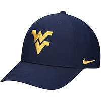 Youth Nike Navy West Virginia Mountaineers 2024 Sideline Club Adjustable Hat