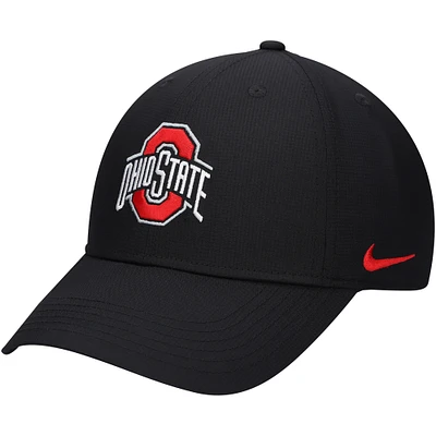 Youth Nike Black Ohio State Buckeyes 2024 Sideline Club Adjustable Hat