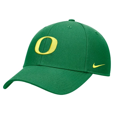 Youth Nike Green Oregon Ducks 2024 Sideline Club Adjustable Hat