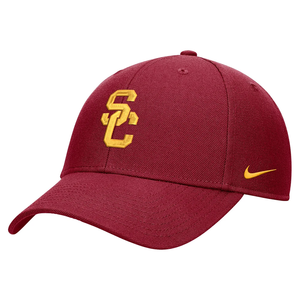 Youth Nike Cardinal USC Trojans 2024 Sideline Club Adjustable Hat