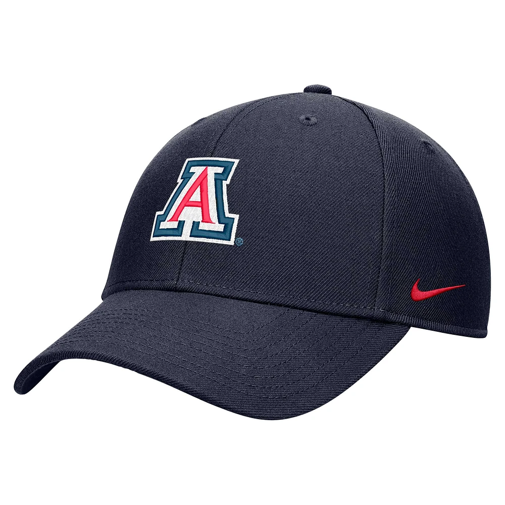 Youth Nike Navy Arizona Wildcats 2024 Sideline Club Adjustable Hat