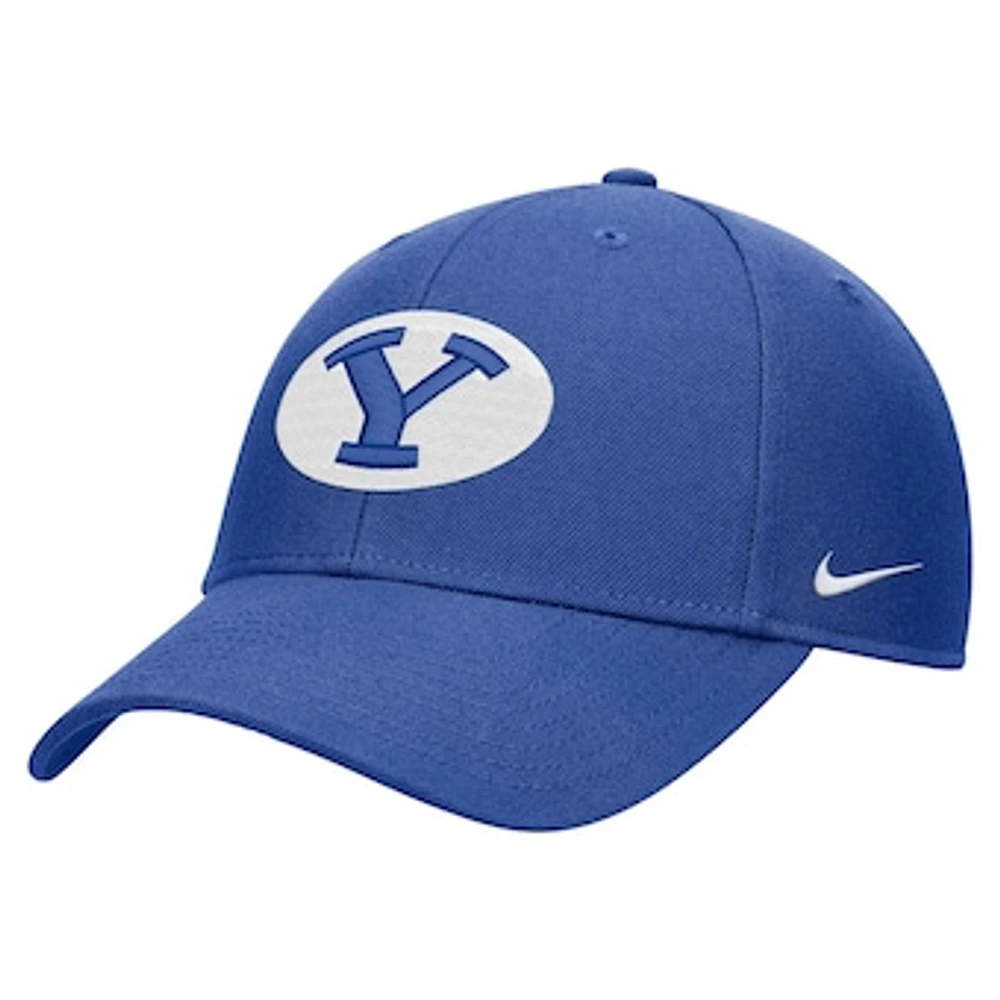 Youth Nike Royal BYU Cougars 2024 Sideline Club Adjustable Hat