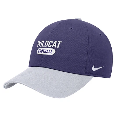 Men's Nike Purple Kansas State Wildcats Colorblock Club Adjustable Hat