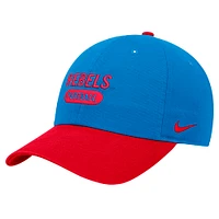 Men's Nike Powder Blue Ole Miss Rebels Colorblock Club Adjustable Hat