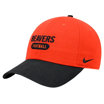 Men's Nike Orange Oregon State Beavers Colorblock Club Adjustable Hat