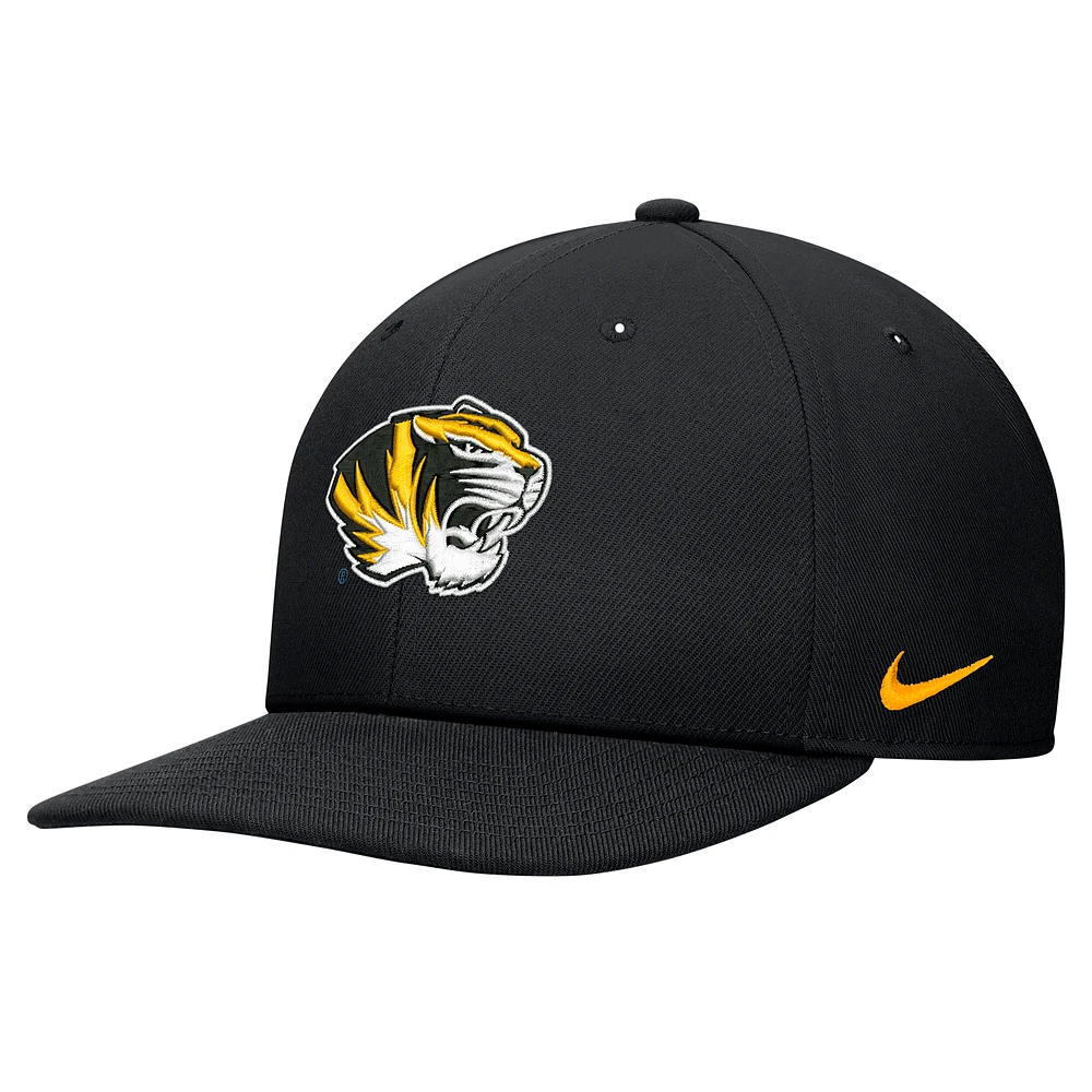 Men's Nike Black Missouri Tigers Pro Snapback Hat