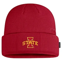 Men's Nike Cardinal Iowa State Cyclones 2024 Sideline Terra Cuffed Knit Hat