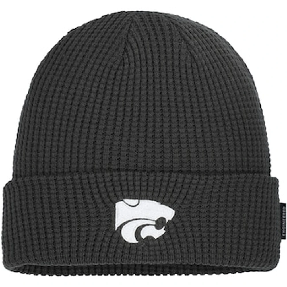 Men's Nike Anthracite Kansas State Wildcats 2024 Sideline Terra Cuffed Knit Hat