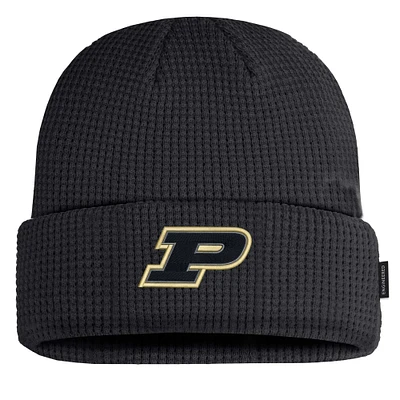 Men's Nike Black Purdue Boilermakers 2024 Sideline Terra Cuffed Knit Hat