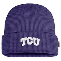 Men's Nike Purple TCU Horned Frogs 2024 Sideline Terra Cuffed Knit Hat