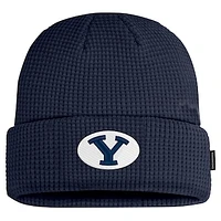 Men's Nike Navy BYU Cougars 2024 Sideline Terra Cuffed Knit Hat