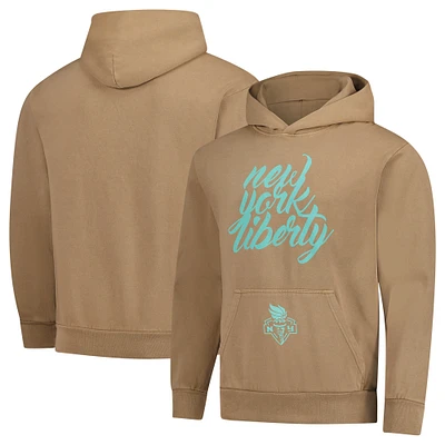 Unisex Stadium Essentials Tan New York Liberty Paradise Oversized Urban Pullover Hoodie