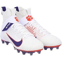 Clemson Tigers Team-Issued White/ Alpha Elite Nike Cleats from the Football Program