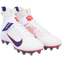 Clemson Tigers Team-Issued White/ Alpha Elite Nike Cleats from the Football Program