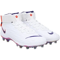 Clemson Tigers Team-Issued White/Purple Force Pro 2 Nike Cleats from the Football Program