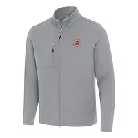 Men's Antigua Gray TGL Atlanta Drive GC Objection Full-Zip Jacket