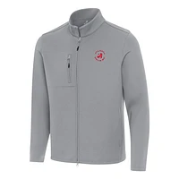 Men's Antigua Gray TGL Atlanta Drive GC Objection Full-Zip Jacket