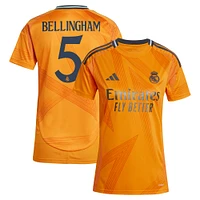 Women's adidas Jude Bellingham Orange Real Madrid 2024/25 Away Replica Player Jersey