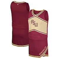 Girls Youth Colosseum Garnet Florida State Seminoles Cheerleader Top & Skirt Set